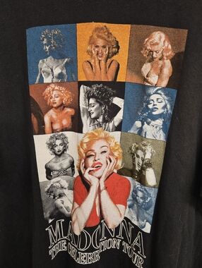 MADONNA  The CELEBRATION Tour  T Shirt Size 2XL Like a Virgin Black Concert